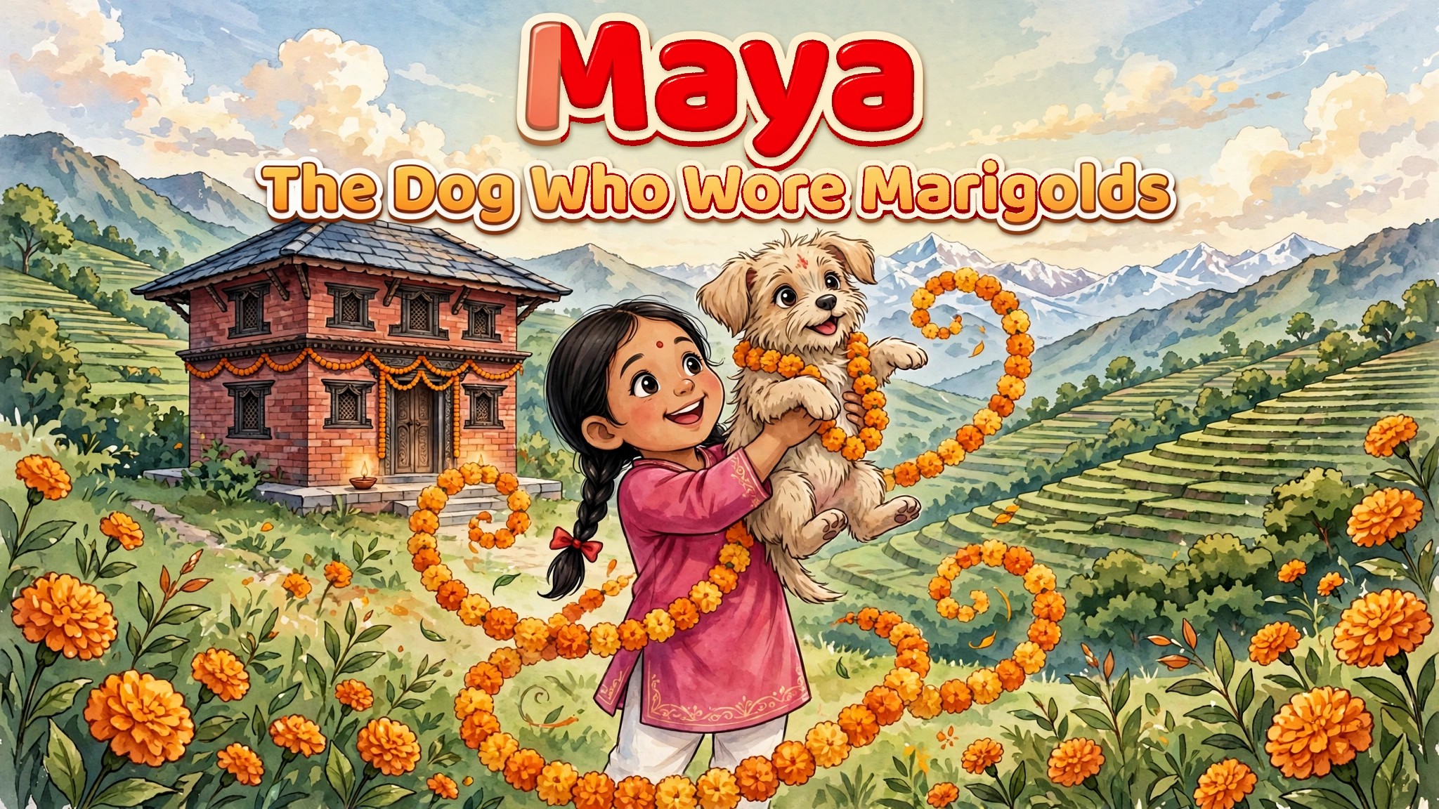 The Dog Who Wore Marigolds — paperback cover