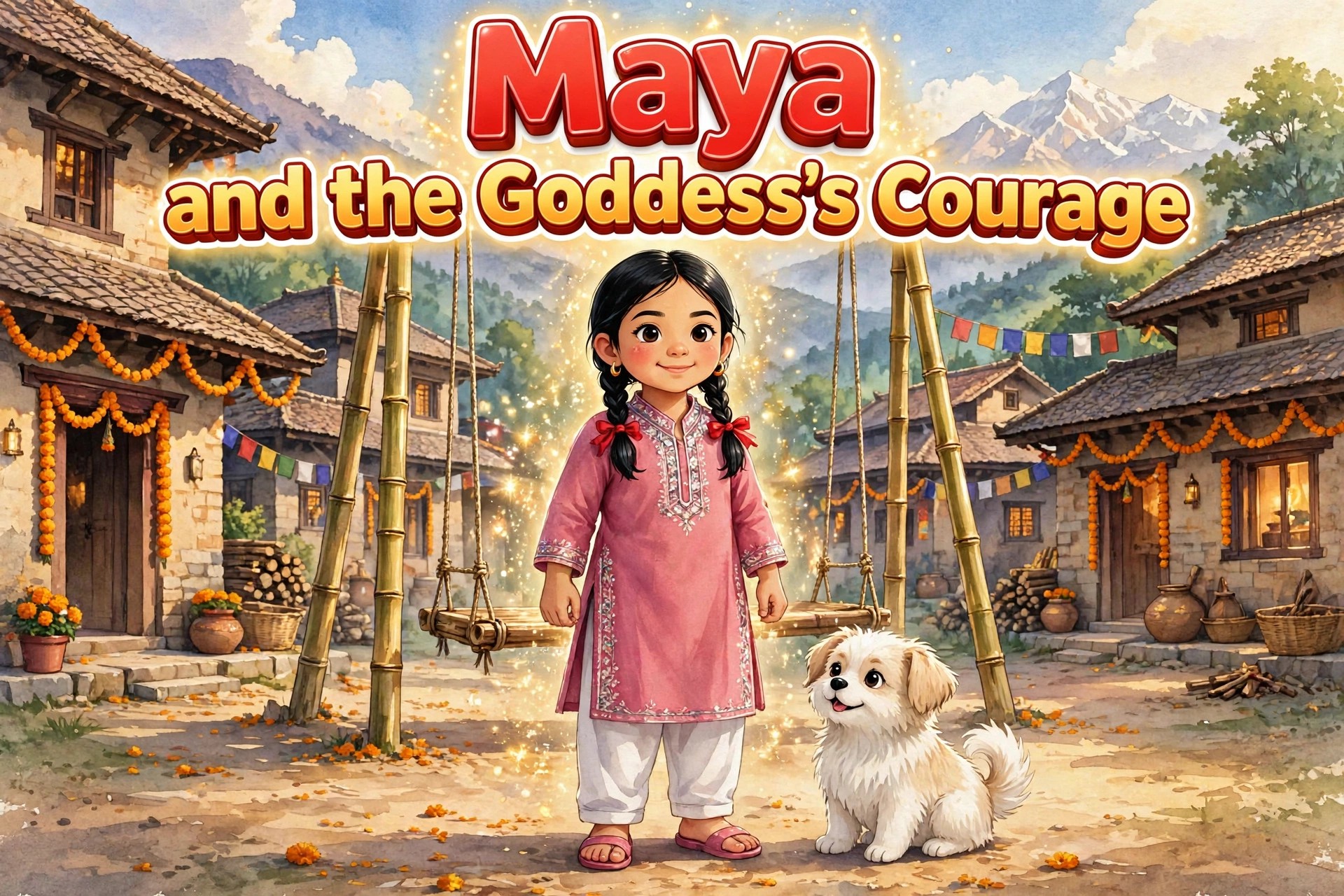 Maya and the Goddess's Courage — cover