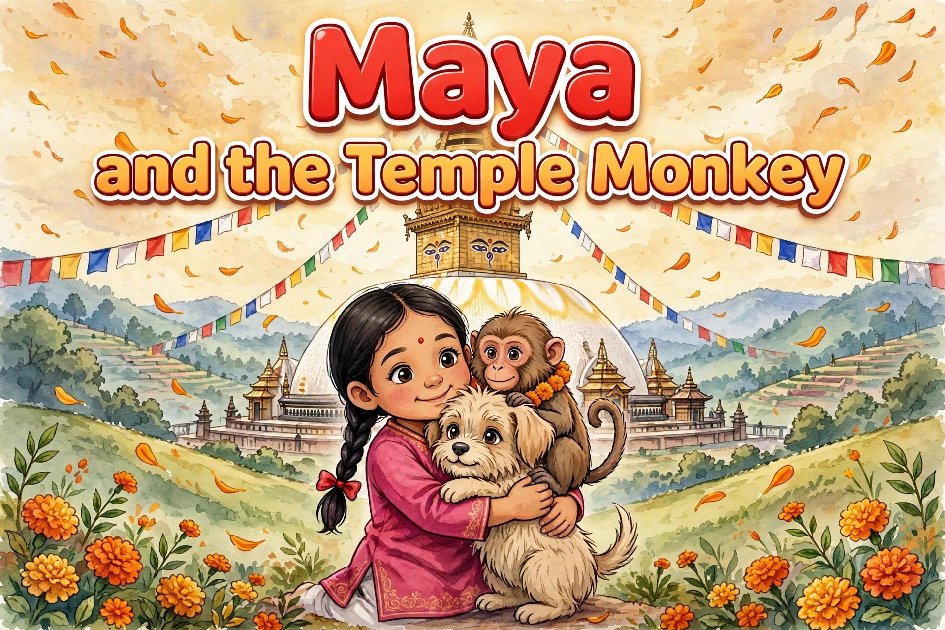 Maya and the Temple Monkey — cover
